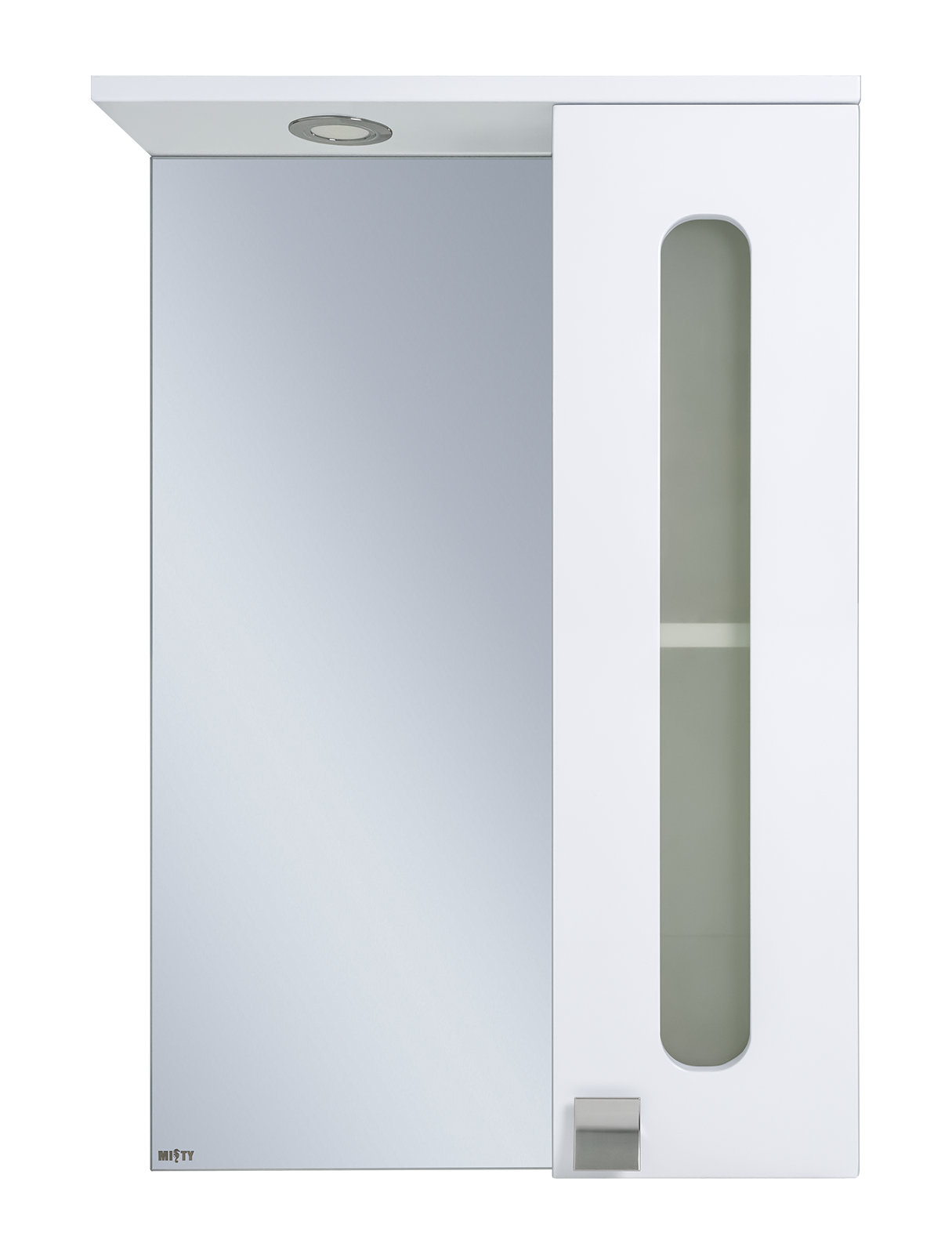 Зеркальный шкаф Misty Урал 50 Э-Ура-04050-021П правый белый