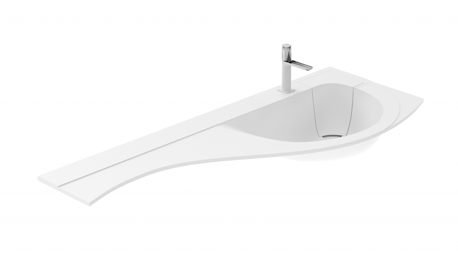 Раковина Цвет и стиль Благо 135 НФ-00006956 правая белый глянец