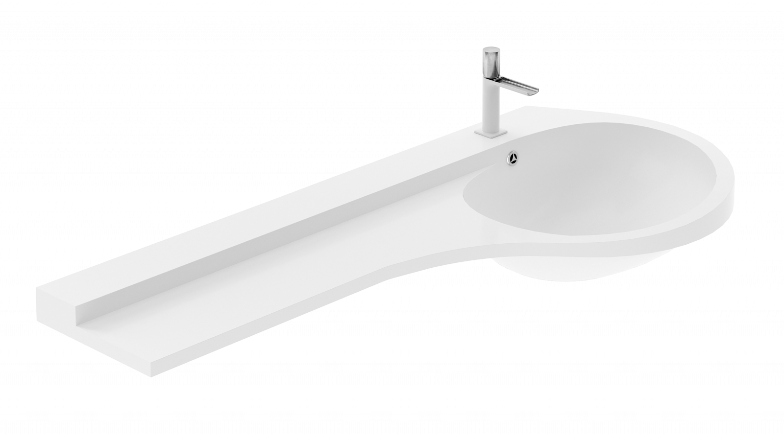 Раковина Цвет и стиль Бонито 135 НФ-00006970 правая белый глянец