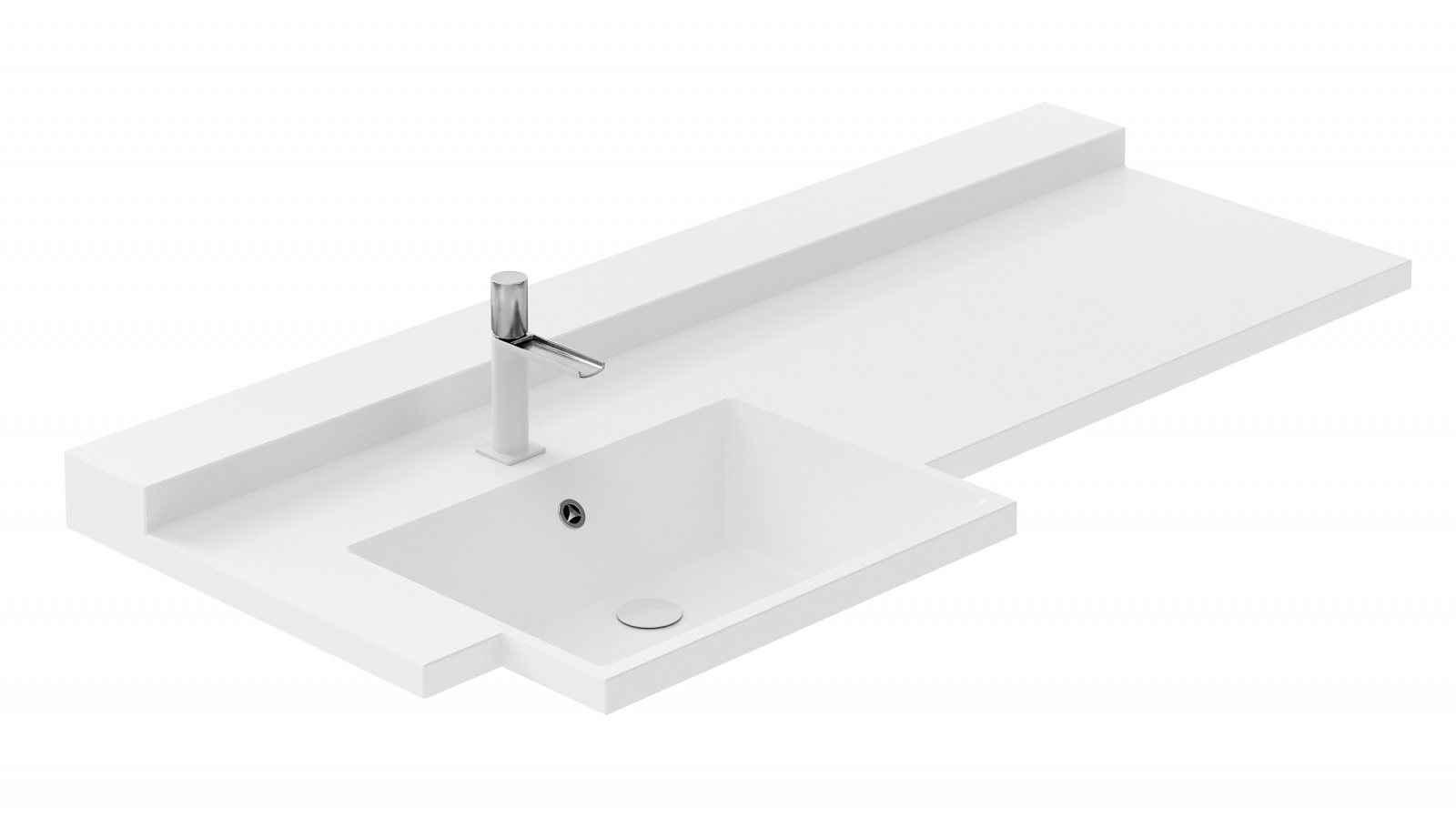 Раковина Цвет и Стиль Спарта 135 НФ-00007887 левая белый глянец