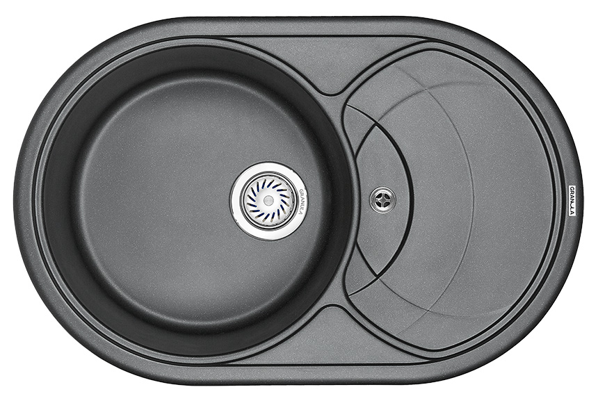Кухонная мойка Granula 7801sv шварц