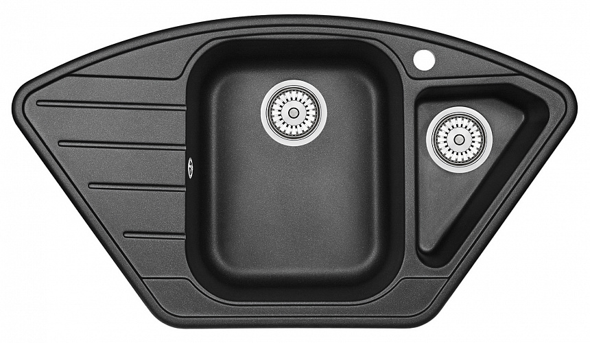 Кухонная мойка Granula GR-9101 89х49 черный