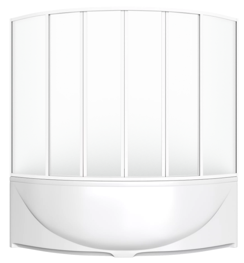 Штора для ванной Bas Риола ШТ00036 135 белый/матовое