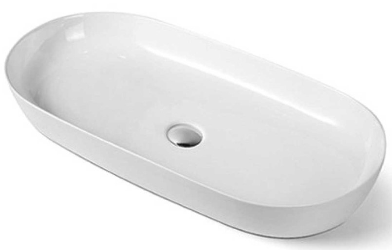 Раковина накладная Vincea VBS-114 80х40 белый