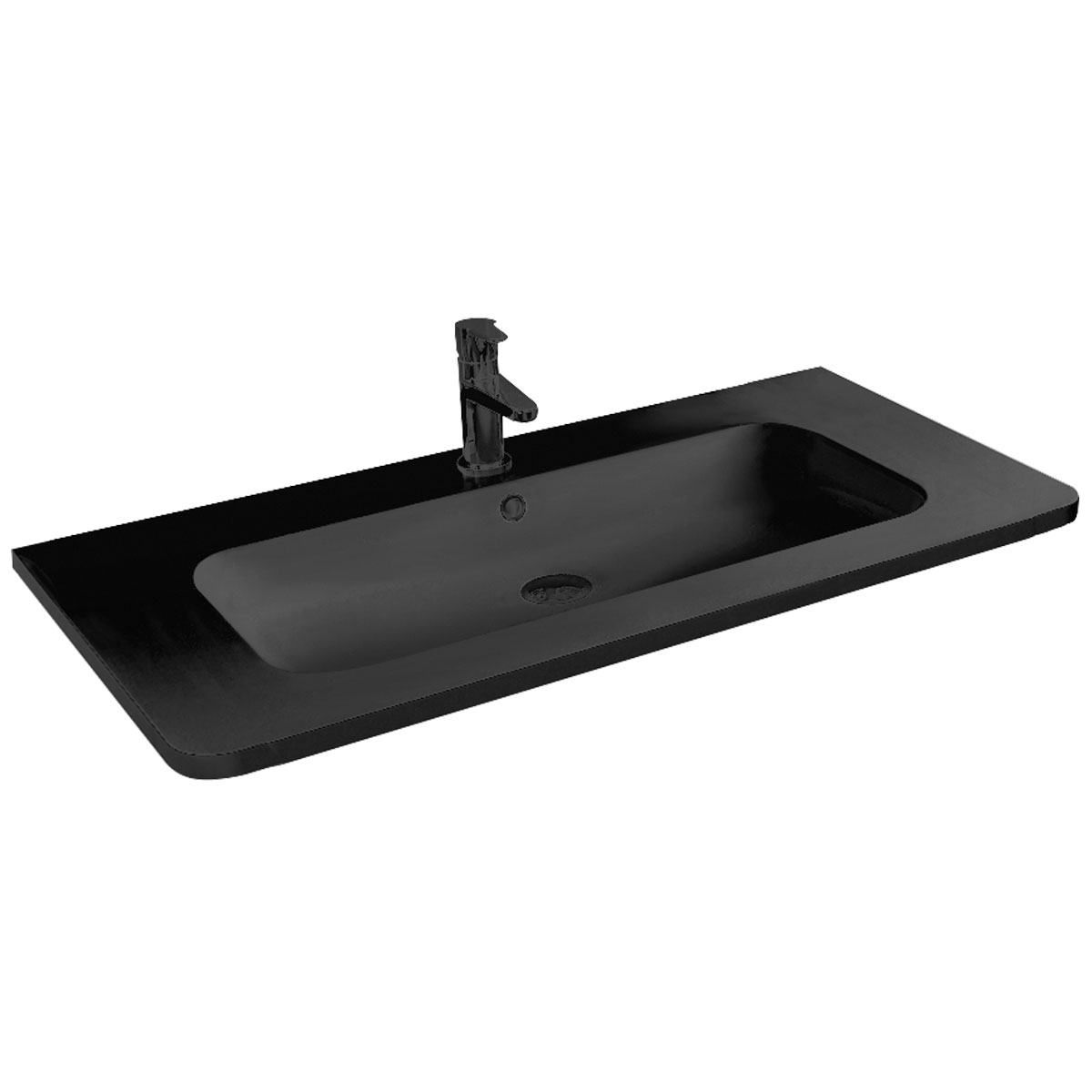 Раковина мебельная Vincea VCB-1RA100B 100 черный