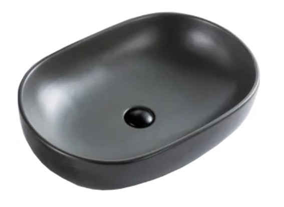 Раковина накладная BelBagno BB1084-H311 серый матовый