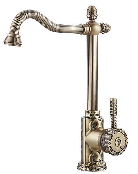 Смеситель для кухни Zorg A 124K-BR бронза