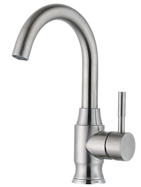 Смеситель для кухни Zorg SH 6166 INOX сталь