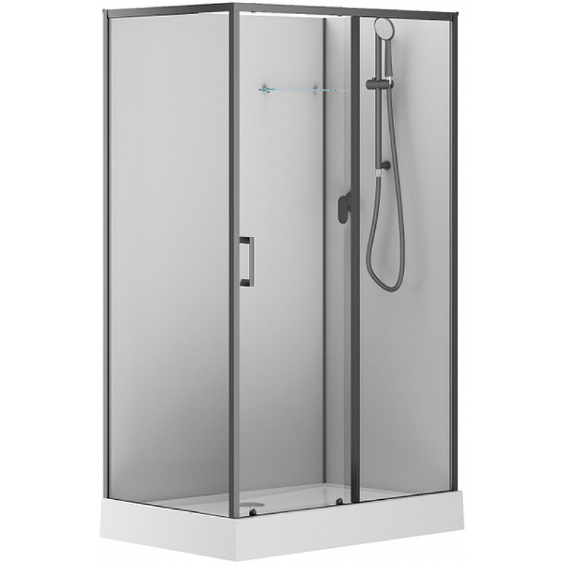 Душевая кабина Aquanet Passion EVO Black 120х80 правая 282011 без гидромассажа