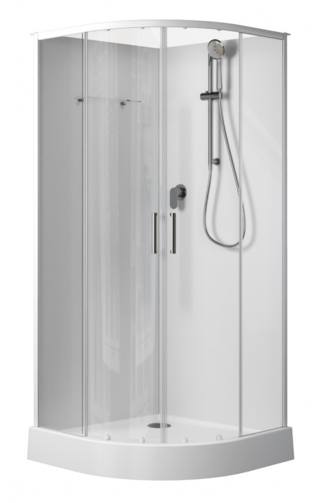 Душевая кабина Aquanet Passion EVO White 90х90 правая 267252 без гидромассажа