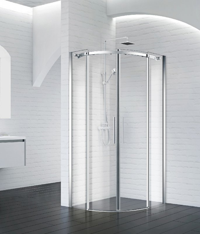 Душевой угол BelBagno Acqua ACQUA-R-2-100-C-Cr 100х100 хром/прозрачное