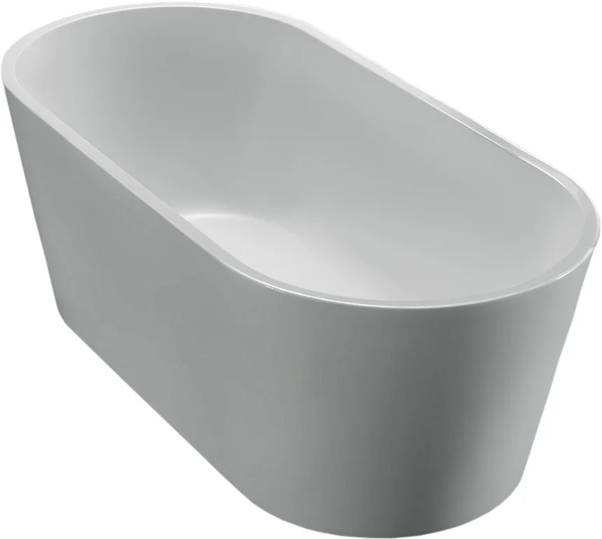 Акриловая ванна BelBagno BB71-1600-W0 160х75 без перелива белый
