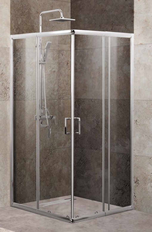 Душевой уголок BelBagno Unique UNIQUE-A-2-75/90-P-Cr 75x75 хром/рифленое