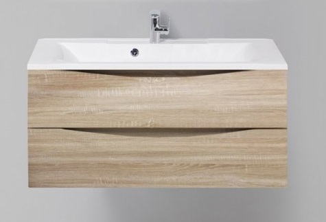 Тумба под раковину BelBagno Marino MARINO-1000-2C-SO-WO-P rovere bianco