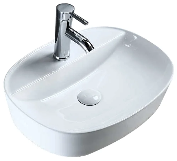 Раковина накладная Gid ceramic N9045 51166 белый