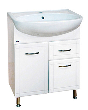 Тумба с раковиной Misty Уют ИП000000160 60 белый
