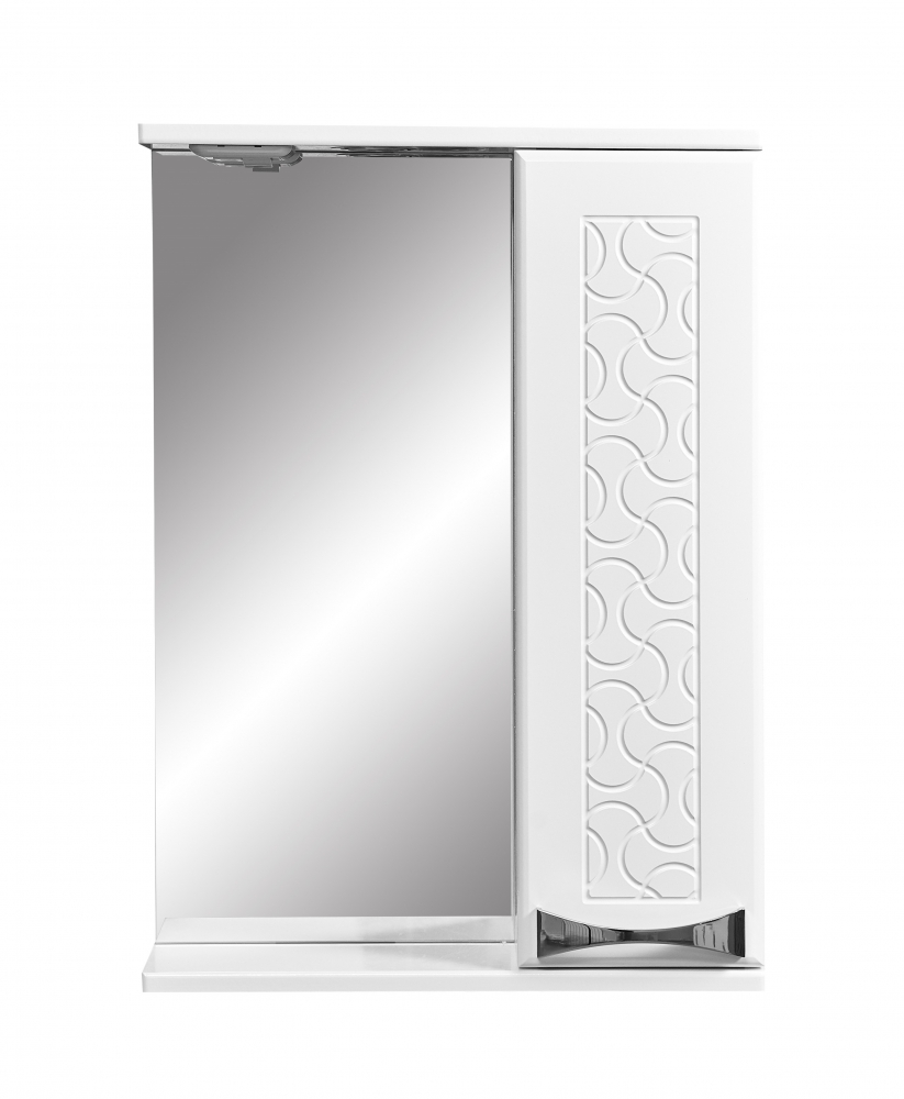 Зеркальный шкаф Stella Polar Ванда 50/C SP-00000198, 50 см, подвесной, с подсветкой, правый, белый