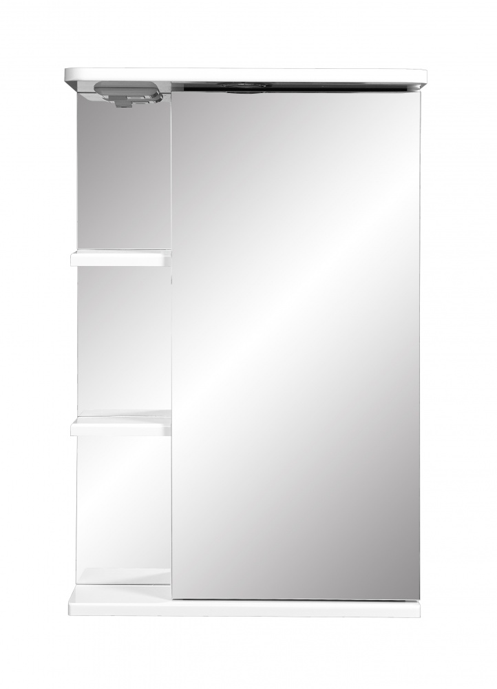 Зеркальный шкаф Stella Polar Концепт Нелея 45/C SP-00000223, 45 см, подвесной, с подсветкой, белый, правый