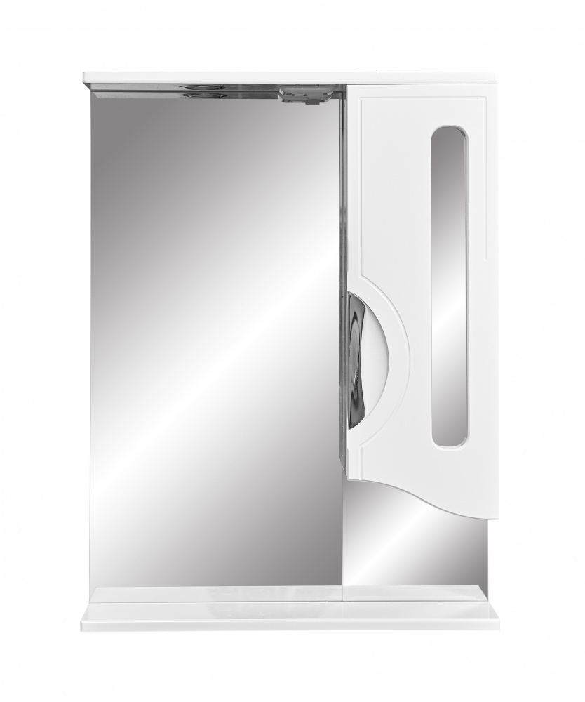 Зеркальный шкаф Stella Polar Сильва 60/C SP-00000208, 60 см, правый, с подсветкой, белый