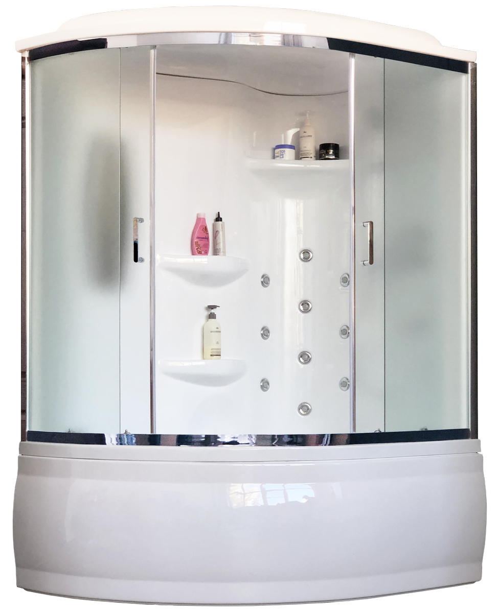 Душевая кабина Royal Bath RB150ALP-C-CH-R (матовое)