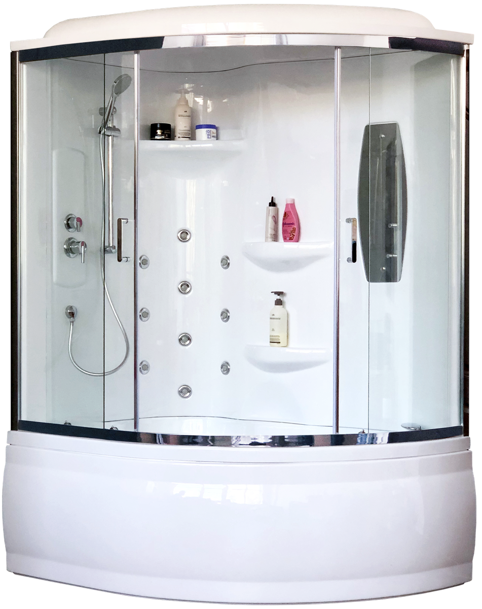 Душевая кабина Royal Bath RB150ALP-T-CH-L (прозрачное)