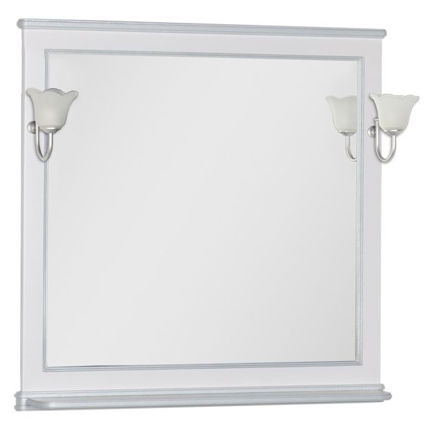 Зеркало Aquanet Валенса 100 белый краколет-серебро 180145
