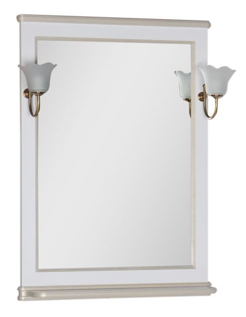 Зеркало Aquanet Валенса 70 белый краколет-золото 182649