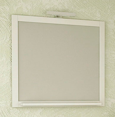 Зеркало АСБ-Мебель Римини 80 белое, патина серебро