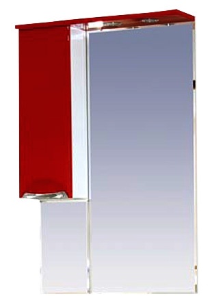 Зеркало-шкаф Misty Жасмин 65, цвет красный