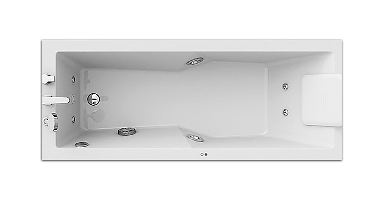 Ванна гидромассажная Jacuzzi ENERGY SX 9F43776A 170x70 см, правосторонняя