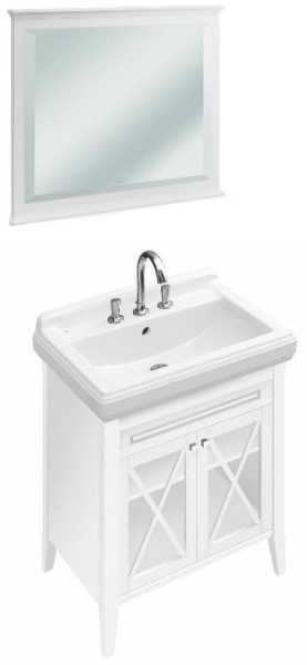 Комплект мебели Villeroy&Boch Hommage 89952001+710175R1+85652100, белый матовый